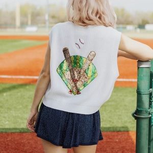 Queen of Sparkles baseball sweater “queen of diamonds”